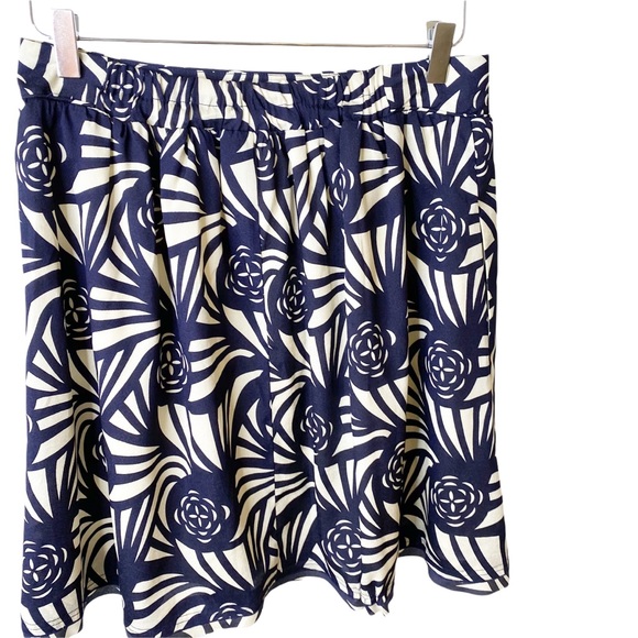 Corey Lynn Calter Navy Blue & White Skirt Medium - Picture 2 of 6
